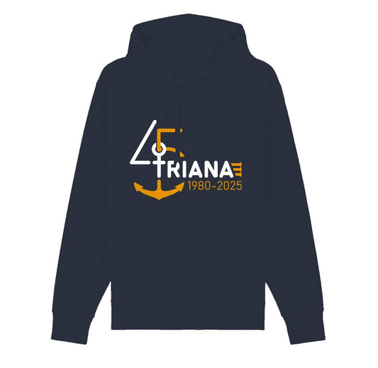 SUDADERA CON CAPUCHA 45 ANIVERSARIO LOGO